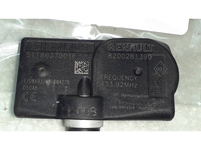 Recambio de sensor presion para renault scenic ii 1.9 dci diesel referencia OEM IAM 8200281399 433.92MHZ 