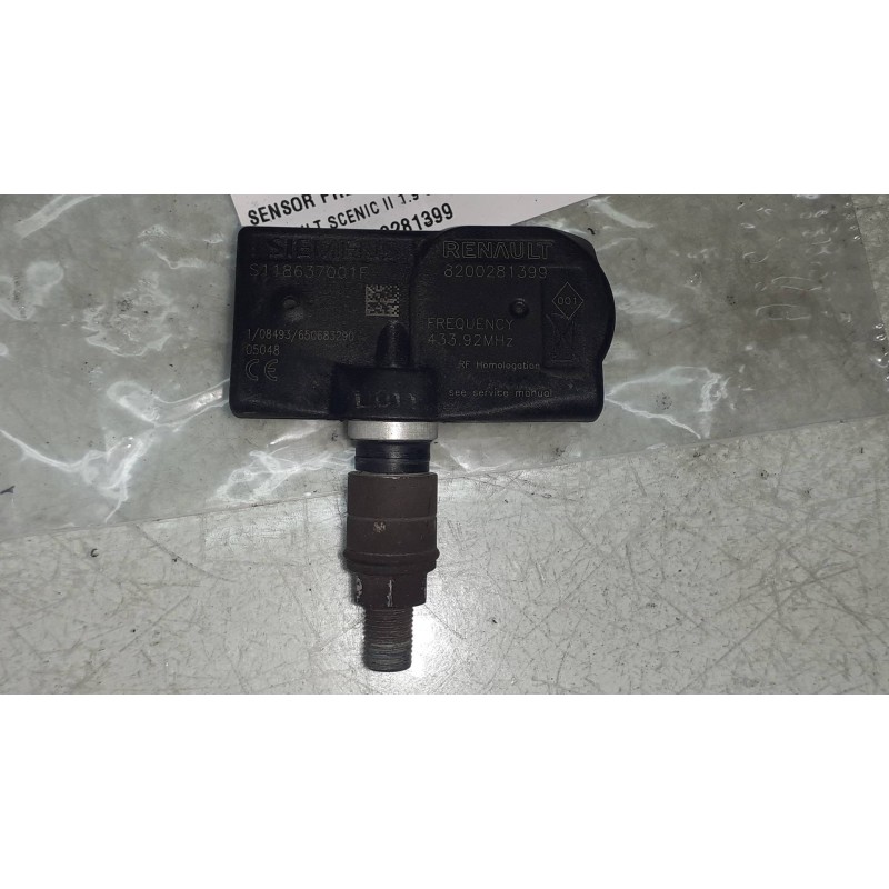 Recambio de sensor presion para renault scenic ii 1.9 dci diesel referencia OEM IAM 8200281399 433.92MHZ 