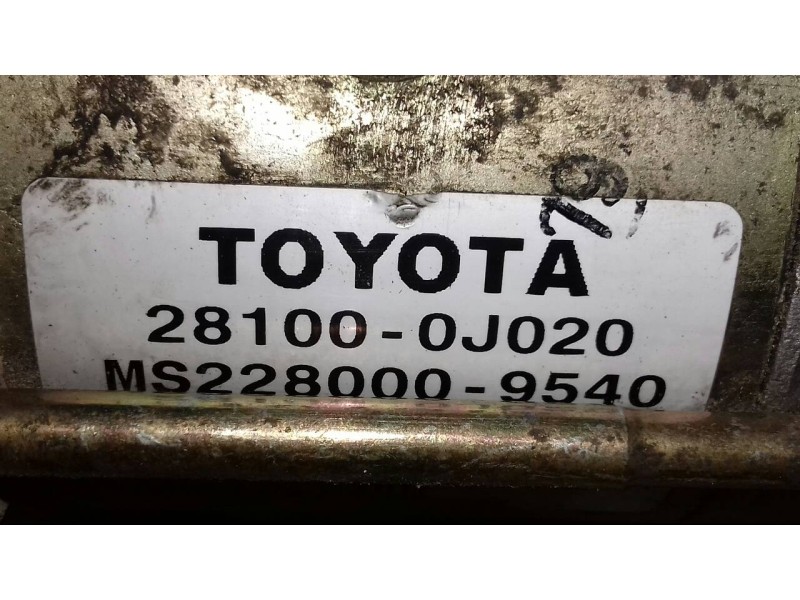 Recambio de motor arranque para toyota yaris (ksp9/scp9/nlp9) básico referencia OEM IAM 281000J020 MS2280009540 DENSO
