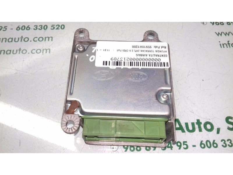 Recambio de centralita airbag para hyundai terracan (hp) 2.9 crdi full referencia OEM IAM 95910H1200 51H00268905 EA100060003