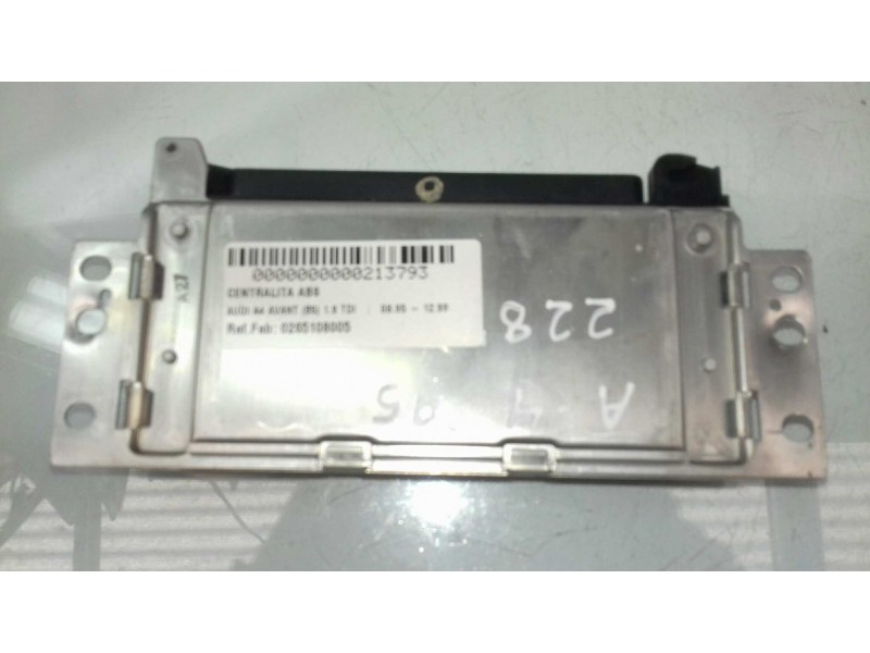 Recambio de centralita abs para audi a4 avant (b5) 1.9 tdi referencia OEM IAM 0265108005 4D0907379D BOSCH