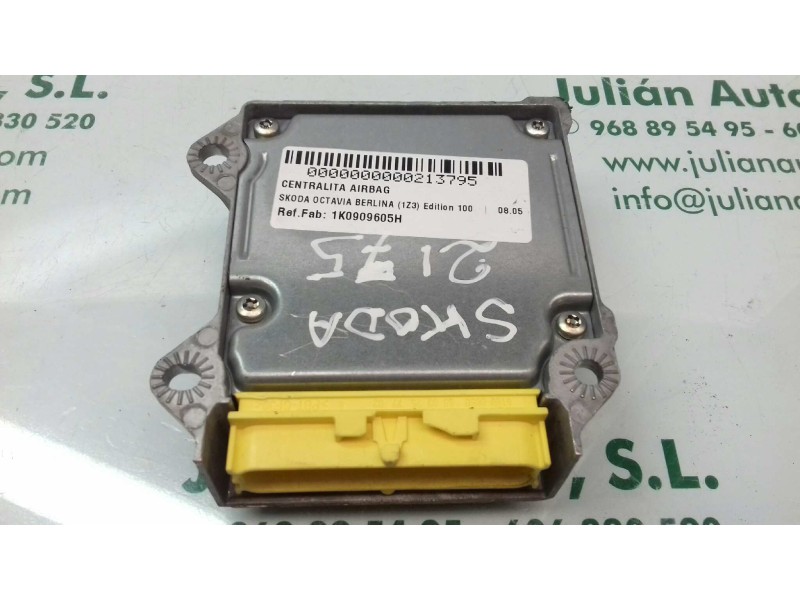 Recambio de centralita airbag para skoda octavia berlina (1z3) edition 100 referencia OEM IAM 1K0909605H 5WK43411 SME