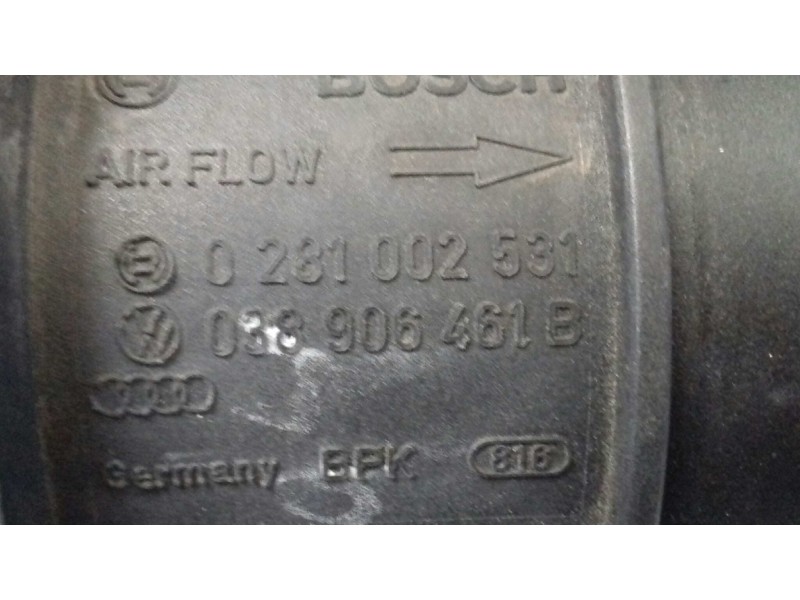 Recambio de caudalimetro para seat leon (1m1) sport referencia OEM IAM 0281002531 038906461B BOSCH