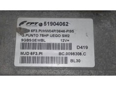 Recambio de centralita motor uce para fiat grande punto (199) 1.3 16v multijet dynamic (55kw) (01.2007) referencia OEM IAM 51904 2
