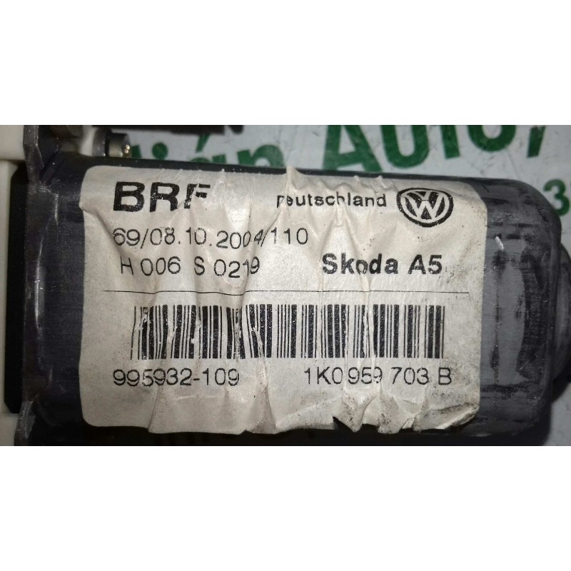 Recambio de motor elevalunas trasero izquierdo para skoda octavia berlina (1z3) edition 100 referencia OEM IAM 1K0959703B 995932