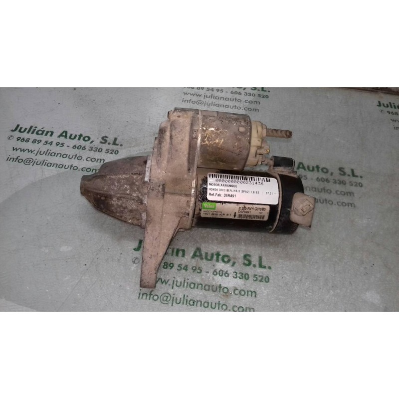 Recambio de motor arranque para honda civic berlina 3 (ep1/2) 1.6i es referencia OEM IAM D6RA91 G010M5 VALEO