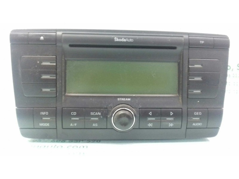 Recambio de sistema audio / radio cd para skoda octavia berlina (1z3) edition 100 referencia OEM IAM 1Z0035161A  STREAM