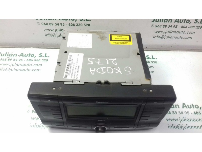 Recambio de sistema audio / radio cd para skoda octavia berlina (1z3) edition 100 referencia OEM IAM 1Z0035161A  STREAM