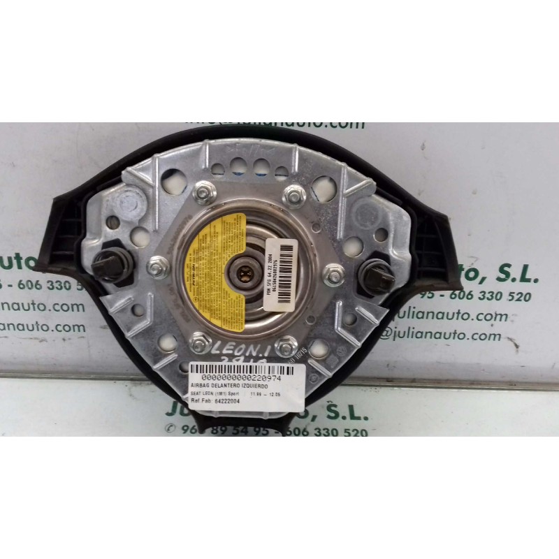 Recambio de airbag delantero izquierdo para seat leon (1m1) sport referencia OEM IAM 64222004 50426002976 1 CONECTOR