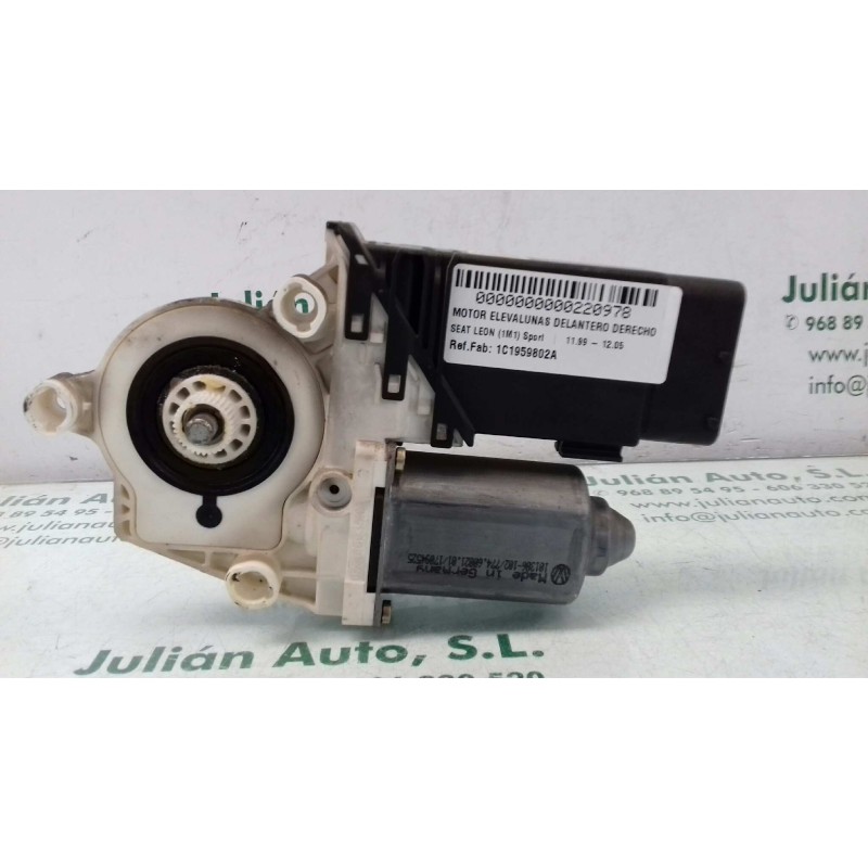 Recambio de motor elevalunas delantero derecho para seat leon (1m1) sport referencia OEM IAM 1C1959802A 105527301 