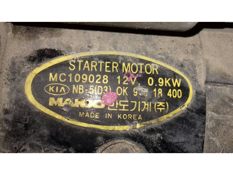 Recambio de motor arranque para kia shuma 1.5 ls 4 berlina referencia OEM IAM MC109028  