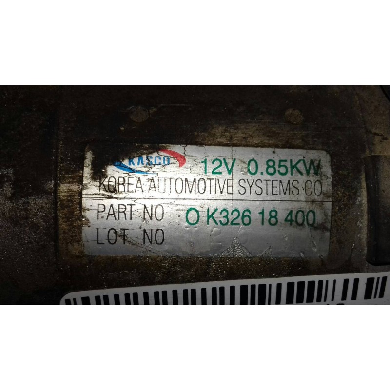 Recambio de motor arranque para kia shuma ii 1.6 ls berlina portón referencia OEM IAM 0K32618400  