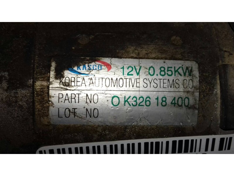 Recambio de motor arranque para kia shuma ii 1.6 ls berlina portón referencia OEM IAM 0K32618400  