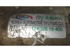 Recambio de motor arranque para kia shuma ii 1.6 ls 4 berlina referencia OEM IAM 0K32618400   2