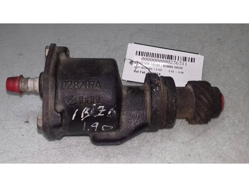 Recambio de depresor freno / bomba vacio para seat ibiza (6k) gt (1998) referencia OEM IAM 028207A  