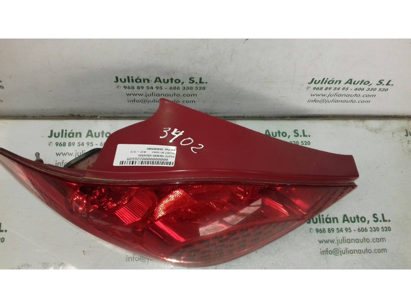 Recambio de piloto trasero izquierdo para peugeot 207 confort referencia OEM IAM 9649986680 79998D VISTEON