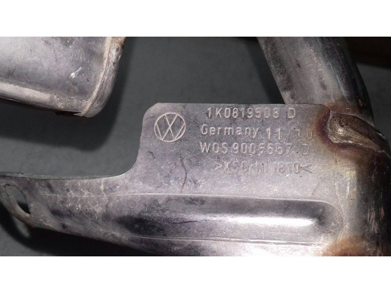 Recambio de tubo escape delantero para volkswagen touran (1t2) advance bluemotion referencia OEM IAM 1K0819508D 9005667D SILENCI