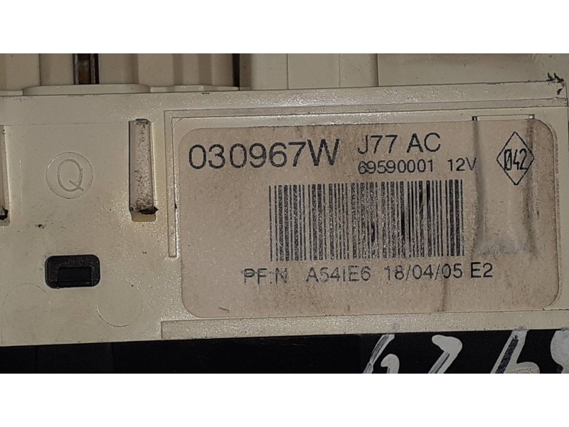 Recambio de mando calefaccion / aire acondicionado para renault modus confort dynamique referencia OEM IAM 69597003  030967W