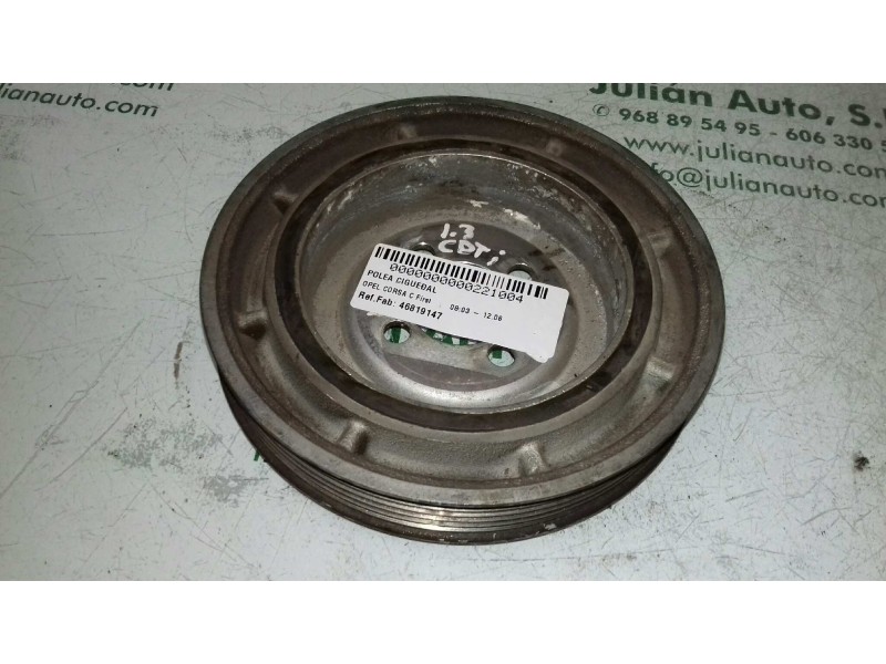Recambio de polea cigueñal para opel corsa c first referencia OEM IAM 46819147 5M28-19 285336HZ