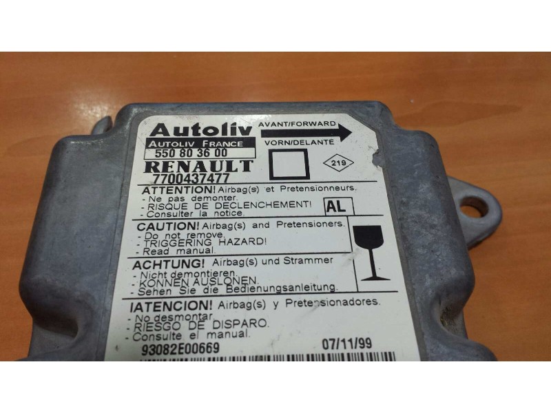 Recambio de centralita airbag para renault megane i coach/coupe (da0) 1.6 e (daof) referencia OEM IAM 550803600 7700437477 AUTOL