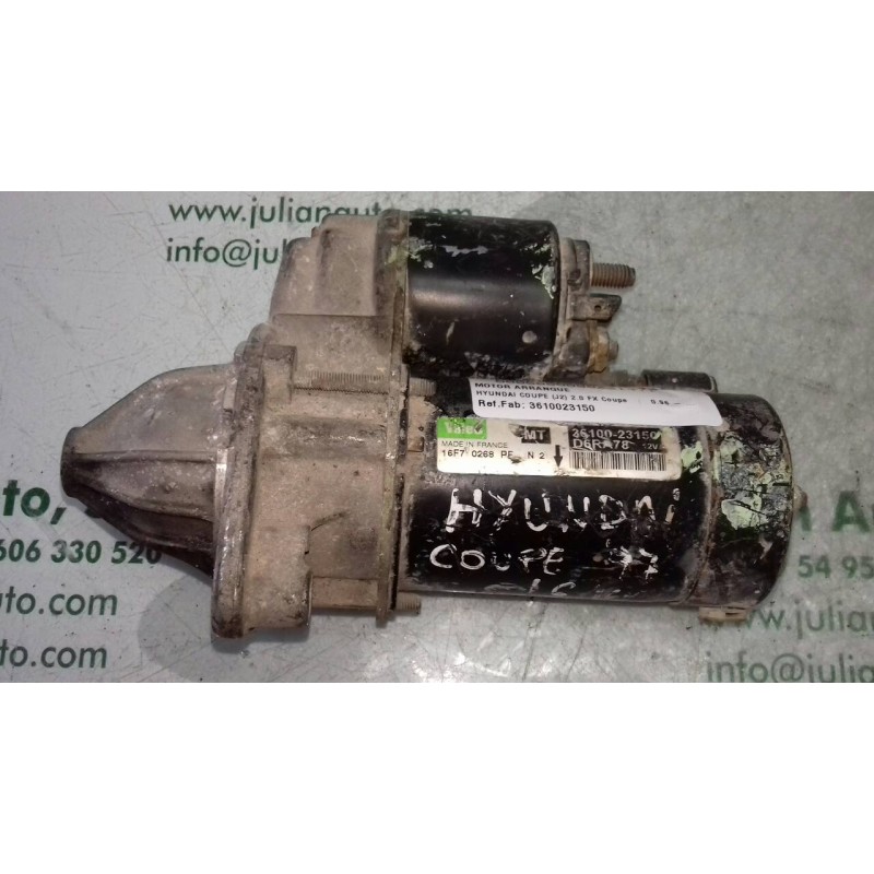 Recambio de motor arranque para hyundai coupe (j2) 2.0 fx coupe referencia OEM IAM 3610023150 D6RA78 VALEO