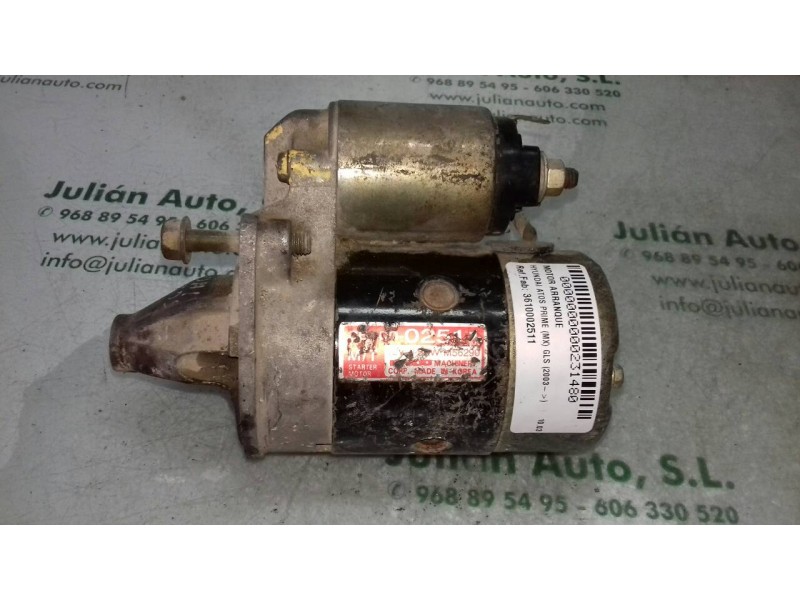 Recambio de motor arranque para hyundai atos prime (mx) gls (2003) referencia OEM IAM 3610002511 M56290 