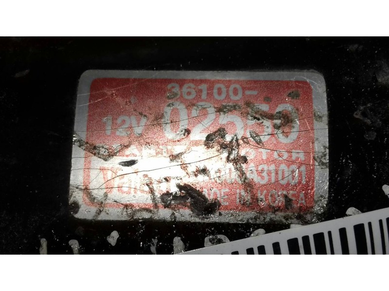 Recambio de motor arranque para hyundai atos prime (mx) gls (2003) referencia OEM IAM 3610002550 TM000A31001 VALEO
