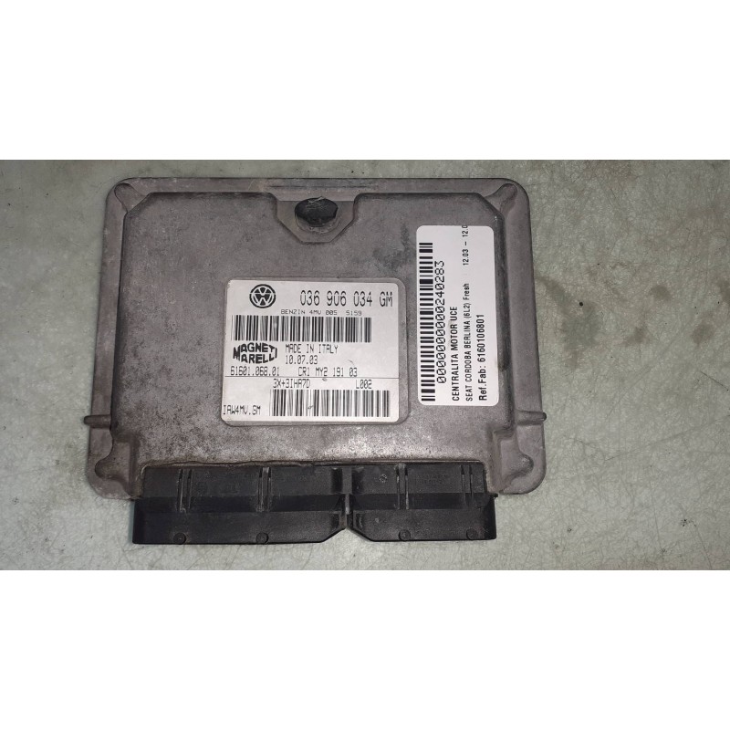 Recambio de centralita motor uce para seat cordoba berlina (6l2) fresh referencia OEM IAM 6160106801  036906034