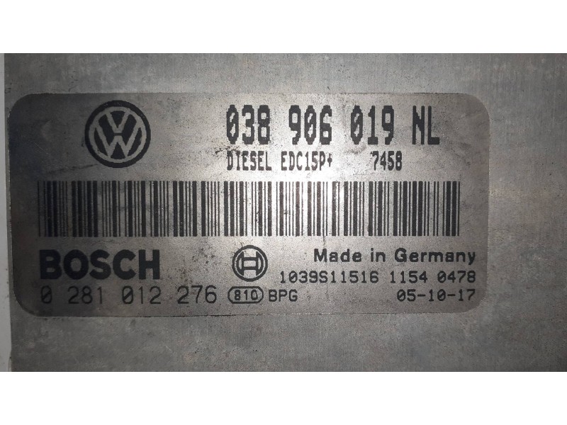 Recambio de centralita motor uce para seat ibiza (6l1) reference referencia OEM IAM 0281012276  038906019