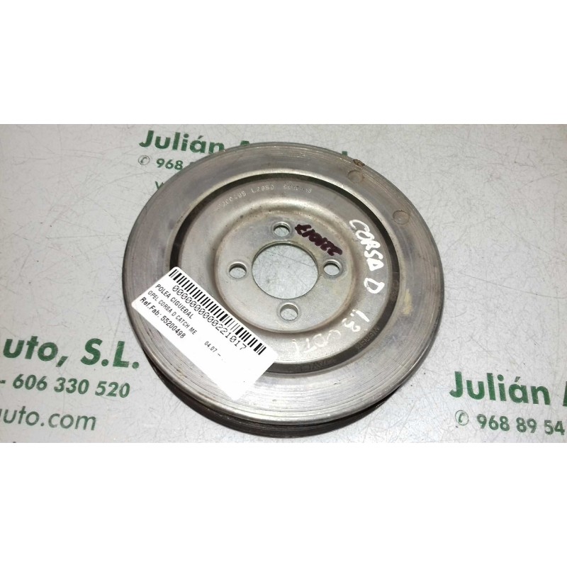 Recambio de polea cigueñal para opel corsa d catch me referencia OEM IAM 55200498 L2989 8D1016