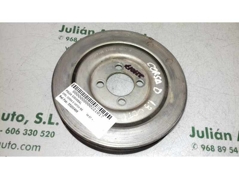 Recambio de polea cigueñal para opel corsa d catch me referencia OEM IAM 55200498 L2989 8D1016