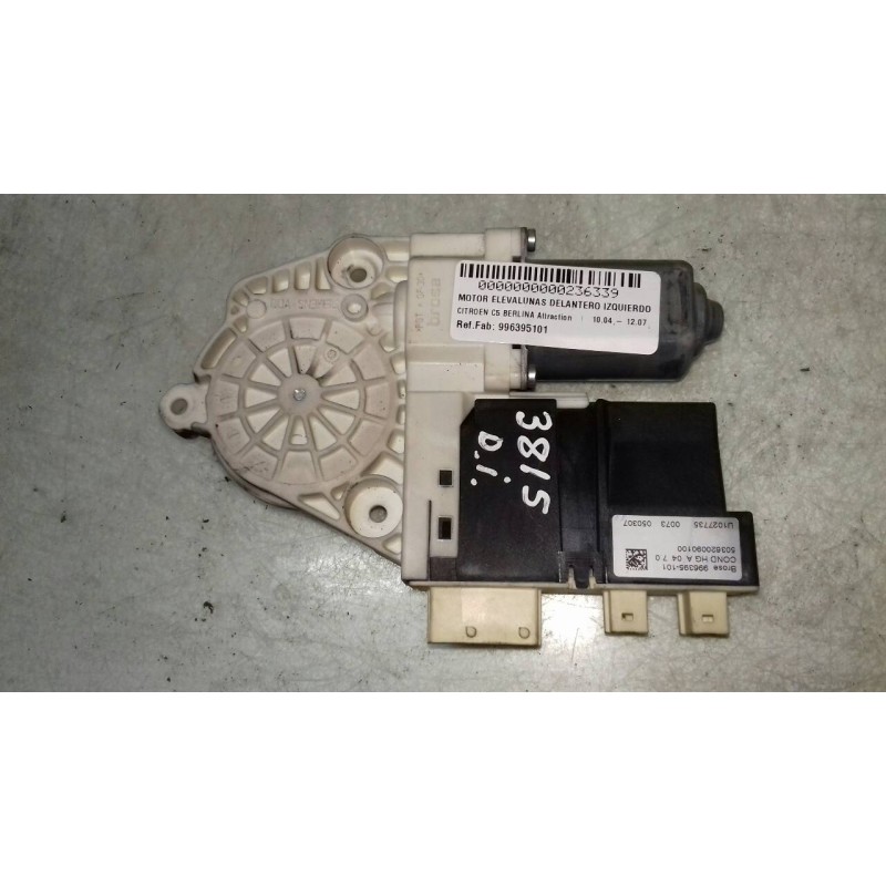 Recambio de motor elevalunas delantero izquierdo para citroen c5 berlina attraction referencia OEM IAM 996395101 997833102 77460