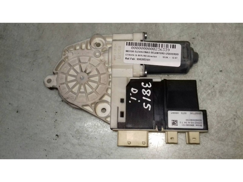 Recambio de motor elevalunas delantero izquierdo para citroen c5 berlina attraction referencia OEM IAM 996395101 997833102 77460