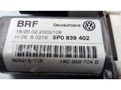 Recambio de motor elevalunas trasero derecho para seat toledo (5p2) reference referencia OEM IAM 5P0839402 1K0959704B BOSCH 2