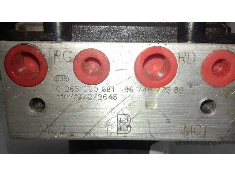 Recambio de abs para peugeot 5008 access referencia OEM IAM 0265230881 0265951433 BOSCH