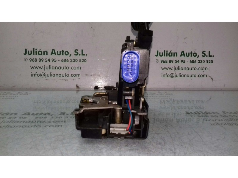 Recambio de cerradura puerta delantera derecha para seat toledo (5p2) reference referencia OEM IAM 3D1837016 5 + 4 PINES AZUL