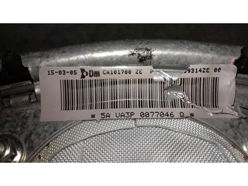 Recambio de airbag delantero izquierdo para citroen c5 berlina attraction referencia OEM IAM 96509314ZE CA101700ZE 2 CONECTORES