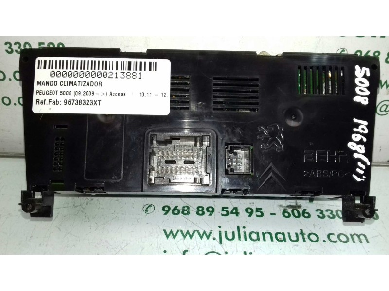 Recambio de mando climatizador para peugeot 5008 access referencia OEM IAM 96738323XT  BEHR