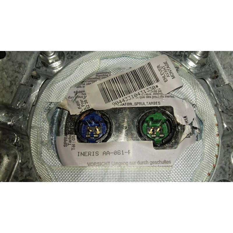 Recambio de airbag delantero izquierdo para citroen c5 berlina attraction referencia OEM IAM 96509314ZE CA101700ZE 2 CONECTORES