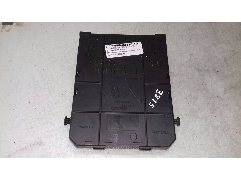 Recambio de caja reles / fusibles para citroen c5 berlina attraction referencia OEM IAM 216761594H  JOHNSON CONTROLS