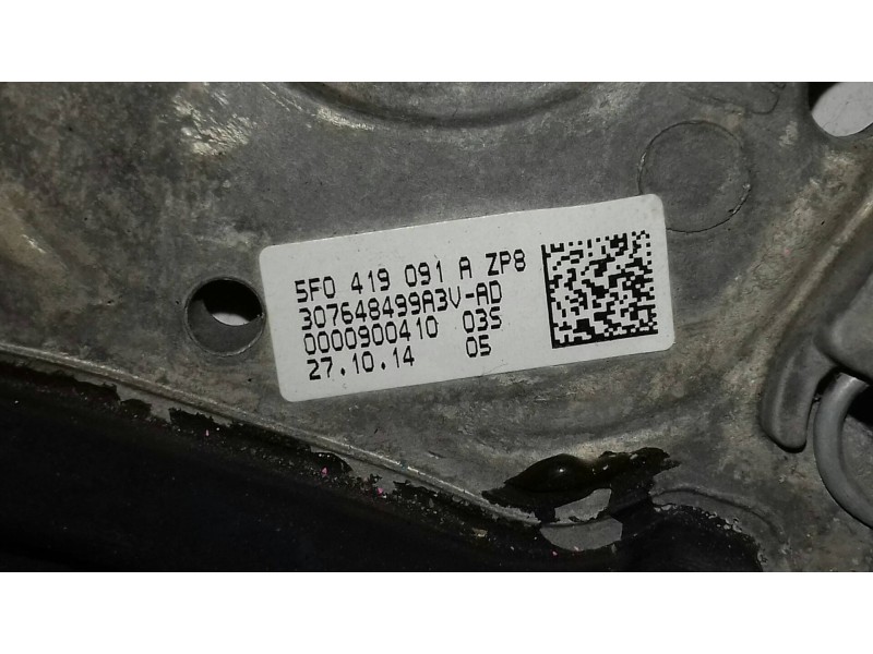 Recambio de volante para seat leon (5f1) reference referencia OEM IAM 5F0419091A 5F0419091AZP8 GOMA