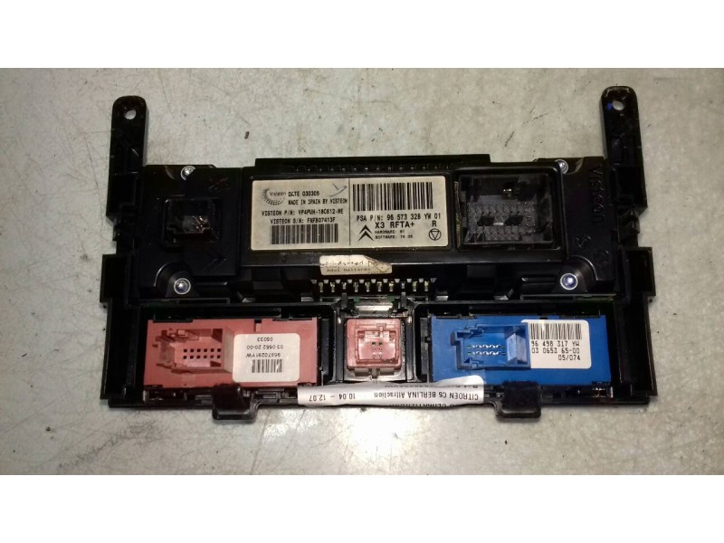 Recambio de mando climatizador para citroen c5 berlina attraction referencia OEM IAM 96573328YW 96498317YW VISTEON