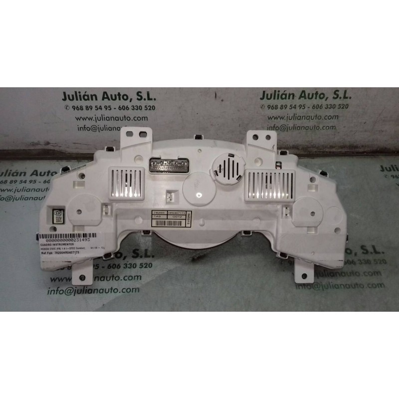 Recambio de cuadro instrumentos para honda civic (fk) 1.6 i-dtec comfort referencia OEM IAM 78200HR0407173 TA9G012 