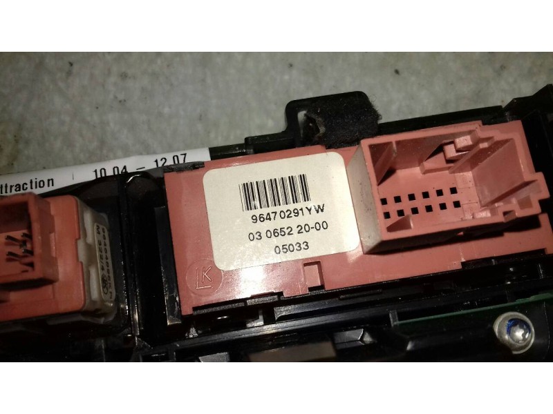 Recambio de mando climatizador para citroen c5 berlina attraction referencia OEM IAM 96573328YW 96498317YW VISTEON