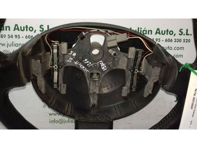 Recambio de volante para renault scenic ii confort dynamique referencia OEM IAM 8200106306F 8200282593A PIEL