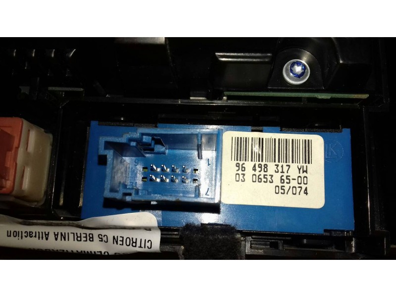 Recambio de mando climatizador para citroen c5 berlina attraction referencia OEM IAM 96573328YW 96498317YW VISTEON