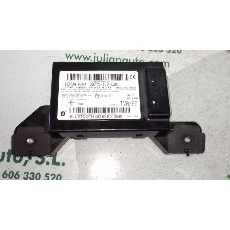 Recambio de modulo electronico para honda civic (fk) 1.6 i-dtec comfort referencia OEM IAM 39775TV0TV0E501 2513483REV02 