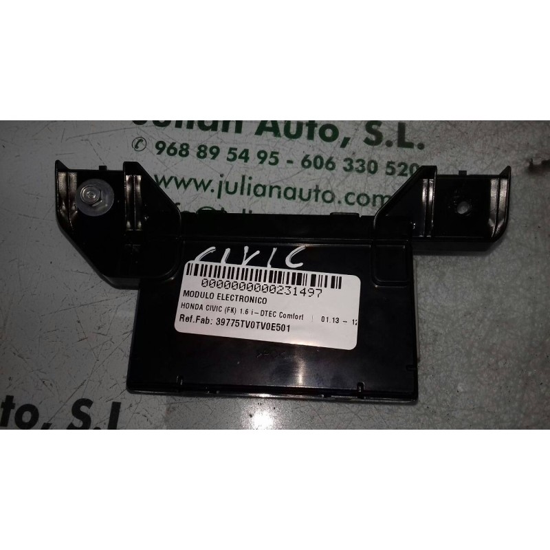 Recambio de modulo electronico para honda civic (fk) 1.6 i-dtec comfort referencia OEM IAM 39775TV0TV0E501 2513483REV02 
