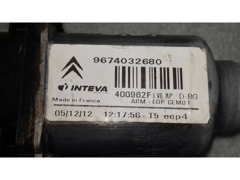 Recambio de motor elevalunas delantero derecho para citroen c4 picasso exclusive referencia OEM IAM 9674032680 400962F 