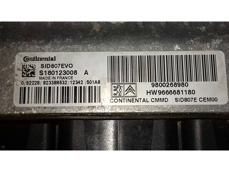 Recambio de centralita motor uce para citroen c4 picasso exclusive referencia OEM IAM 9800268980 S180123008A HW9666681180